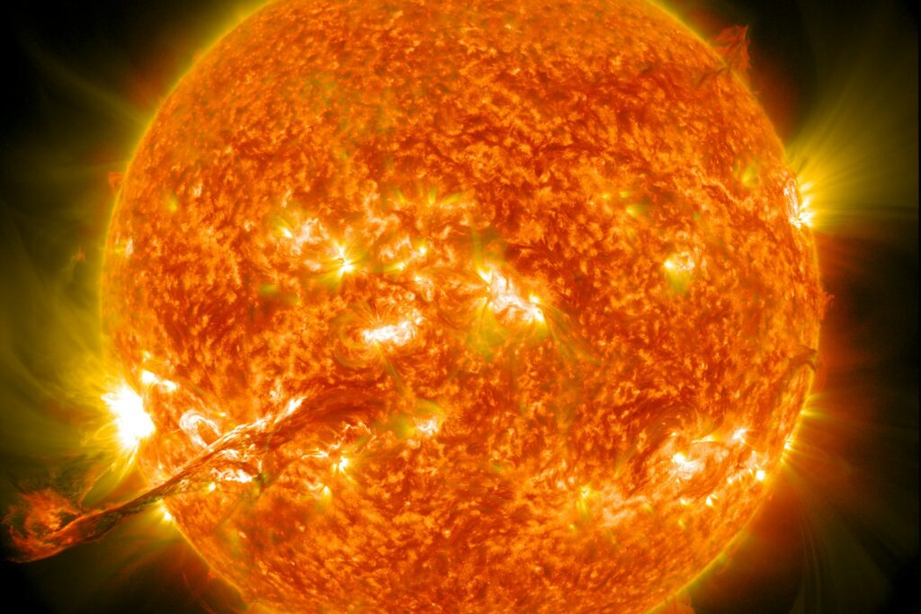 Solen med en koronamassutkastning
